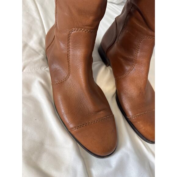 Ann Taylor Women’s Brown Leather Riding Boots Size 11M Knee High Equestrian - Picture 5 of 9